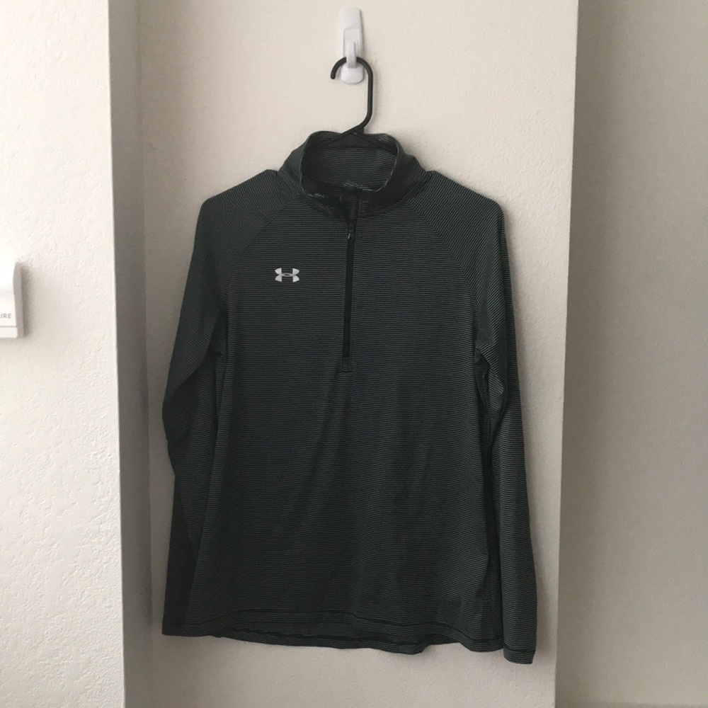 Under Armor Quarter Zip Striped Top